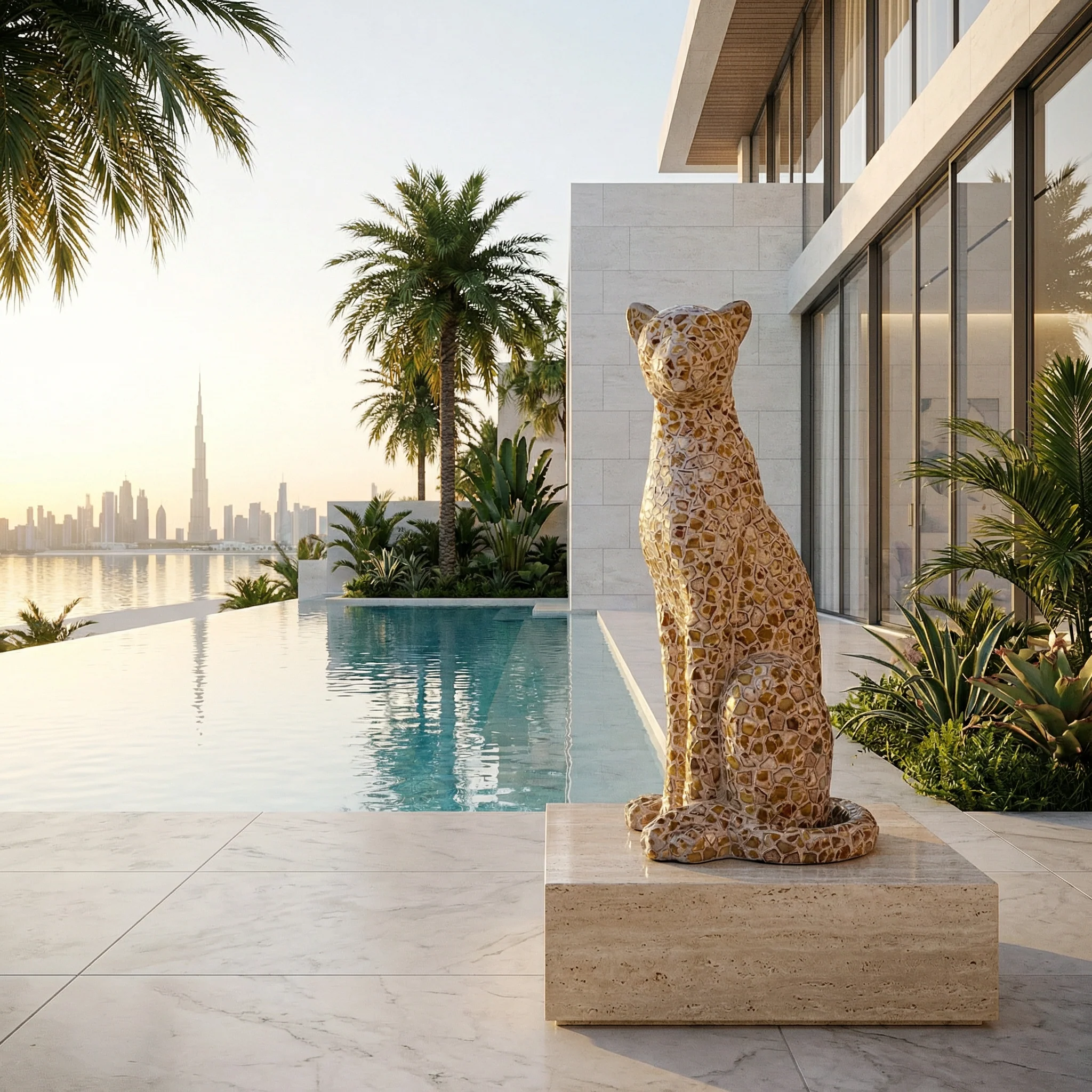 Majestic Mosaic Leopard 80cm - Image 3