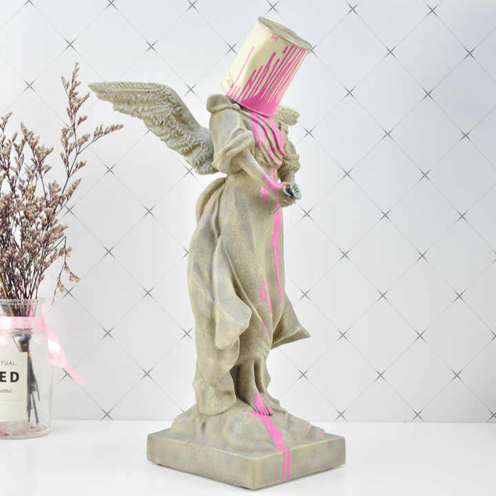 Pour The Paint Iron Bucket Angel - Banksy - Image 6