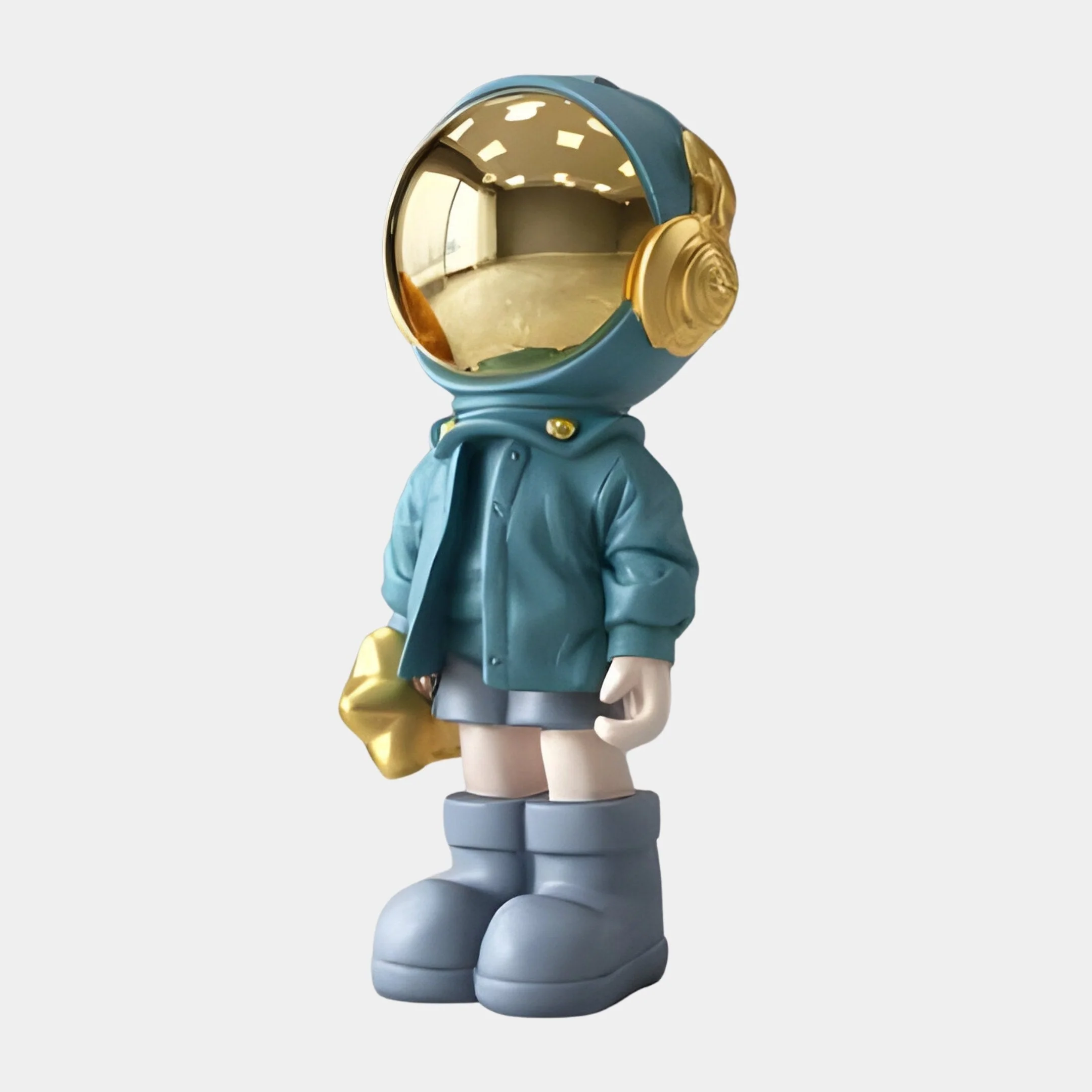 Small Galactic Blue Astronaut Beats Sculpture - 70cm - Image 2